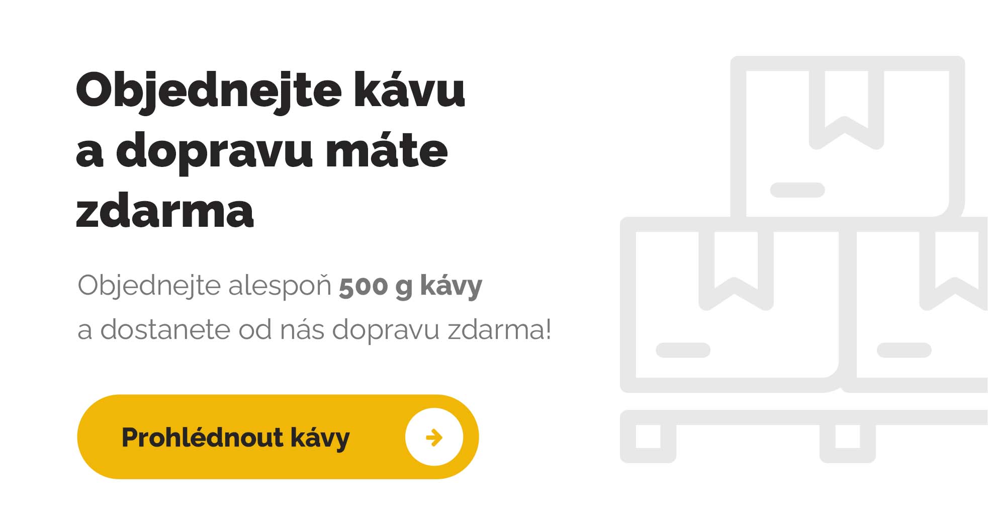 Doprava na kávu zdarma