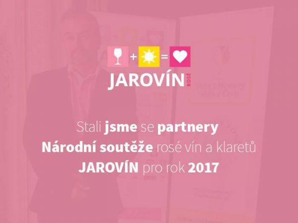 Stali jsme se hrdými partnery soutěže vín JAROVÍN rosé