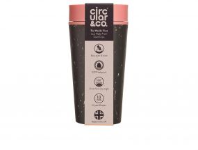 Kelímek rCUP/Circular&CO Black and Pink 340 ml