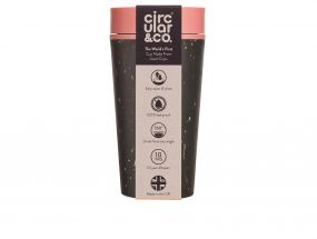 Kelímek CircularCUP Black and Pink 340 ml