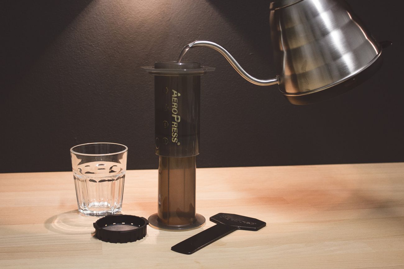 Aeropress návod na přípravu kávy - zalijeme