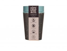 Kelímek rCUP/Circular&CO Black and Teal 227 ml