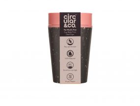 Kelímek rCUP/Circular&CO Black and Pink 227 ml