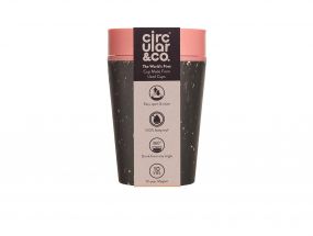 Kelímek CircularCUP Black and Pink 227 ml