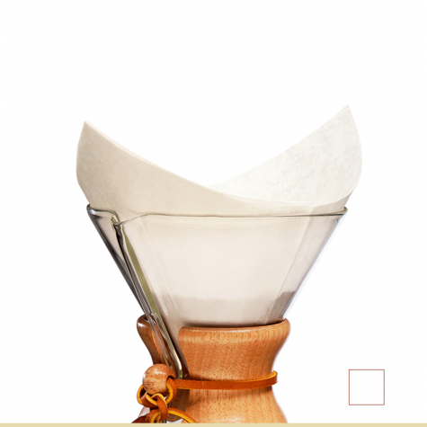 Papírové filtry pro Chemex na 6, 8, 10 šálků - 100ks