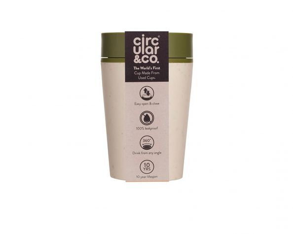 Kelímek CircularCUP Cream and Green 227 ml