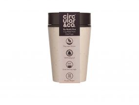 Kelímek rCUP/Circular&CO Cream and Black 227 ml