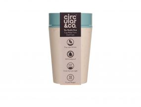 Kelímek rCUP/Circular&CO Cream and Teal 227 ml