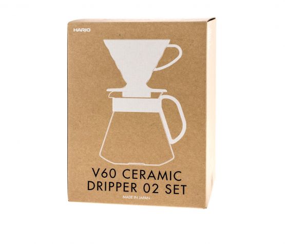 Keramický dripper Hario V60-02 sada s konvičkou a filtry