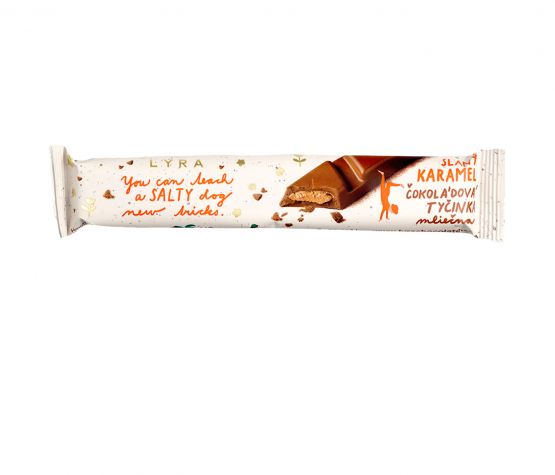 Tyčinka LYRA - slaný karamel/mléčná čokoláda